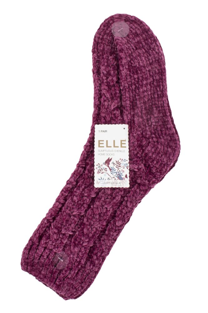 sockshop ELLEWomens Chenille Cable Slouch Socks