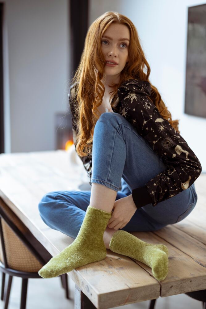 Sockshop ELLEWomens Chenille Leisure Socks 2-Pair