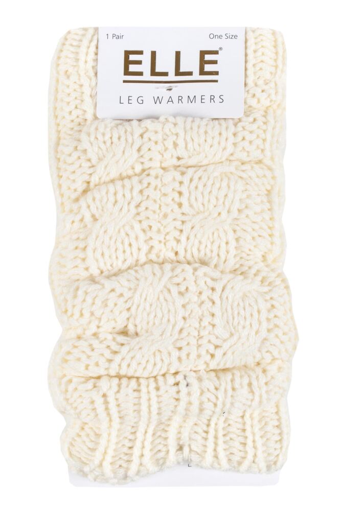 sockshop ELLEWomens Chunky Cable Knit Leg Warmers