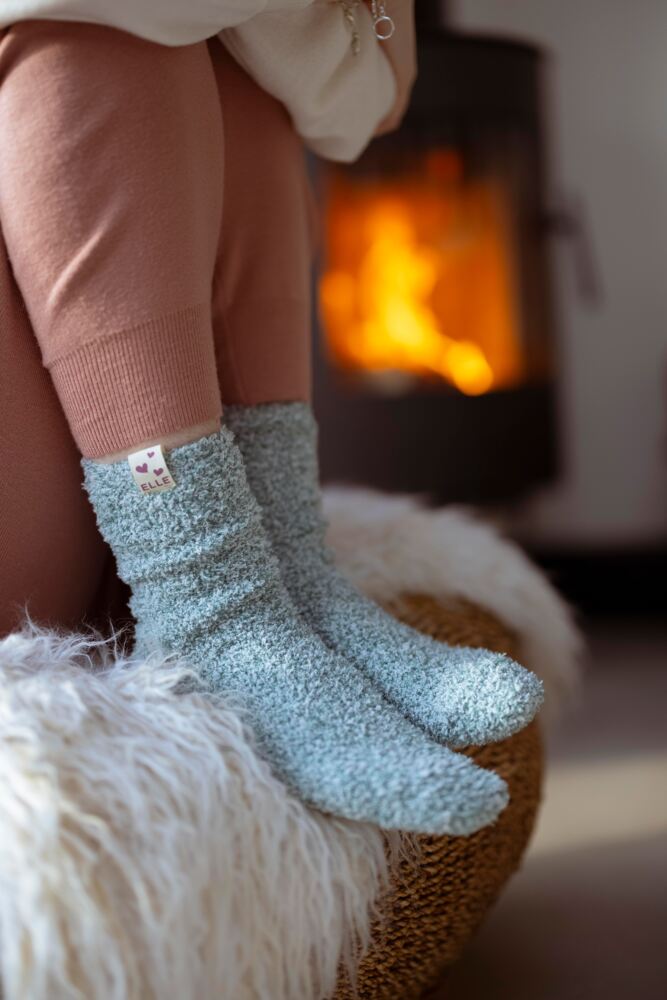 Sockshop ELLEWomens Cosy Bed & Slipper Socks 2-Pair