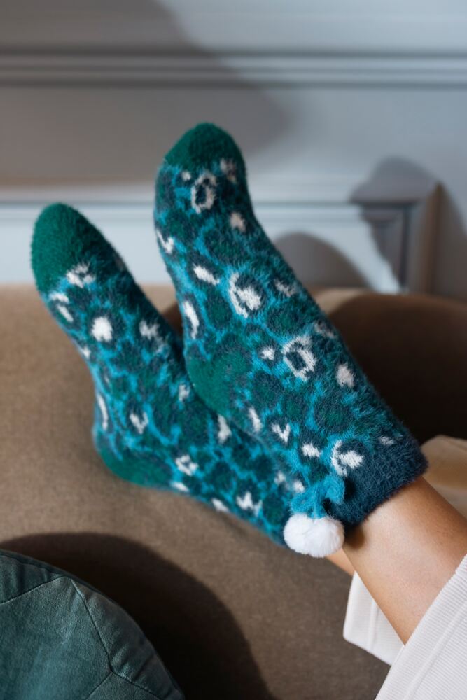 Sockshop ELLEWomens Sherpa Lined Socks With Grip