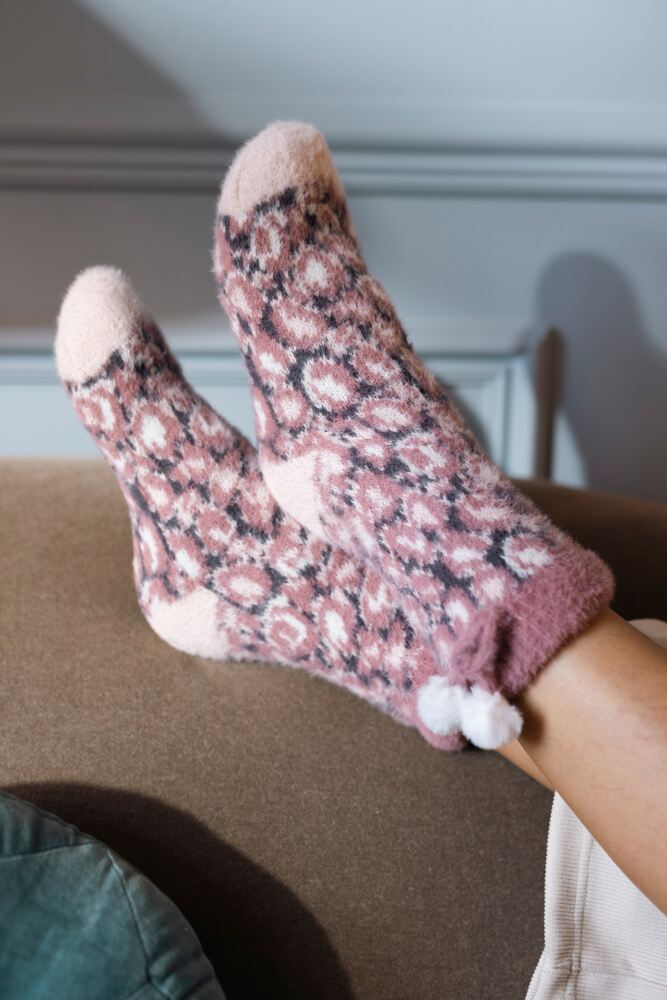 Sockshop ELLEWomens Sherpa Lined Socks With Grip