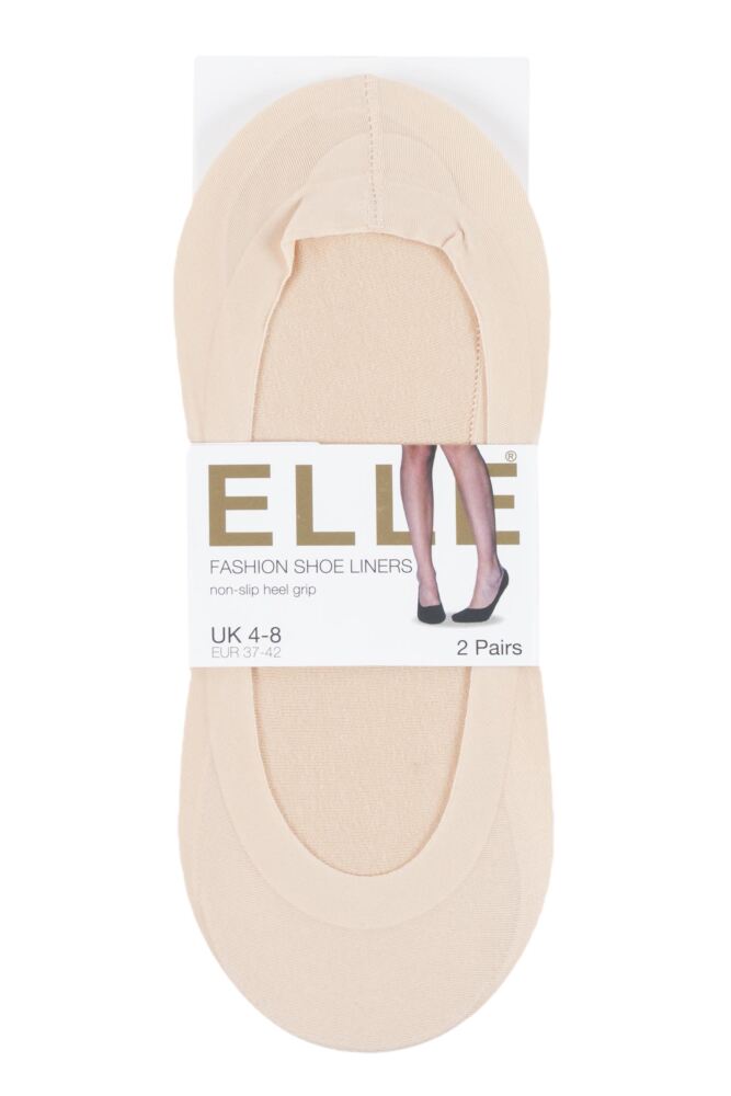 sockshop ELLEWomens Smooth Shoe Liners 2-Pair