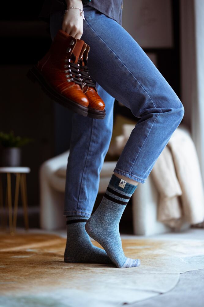 Sockshop ELLEWomens Soft Ribbed Boot Socks 2-Pair