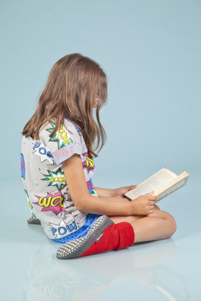 Sockshop FALKEKids Wool Cosyshoe Socks With Grip