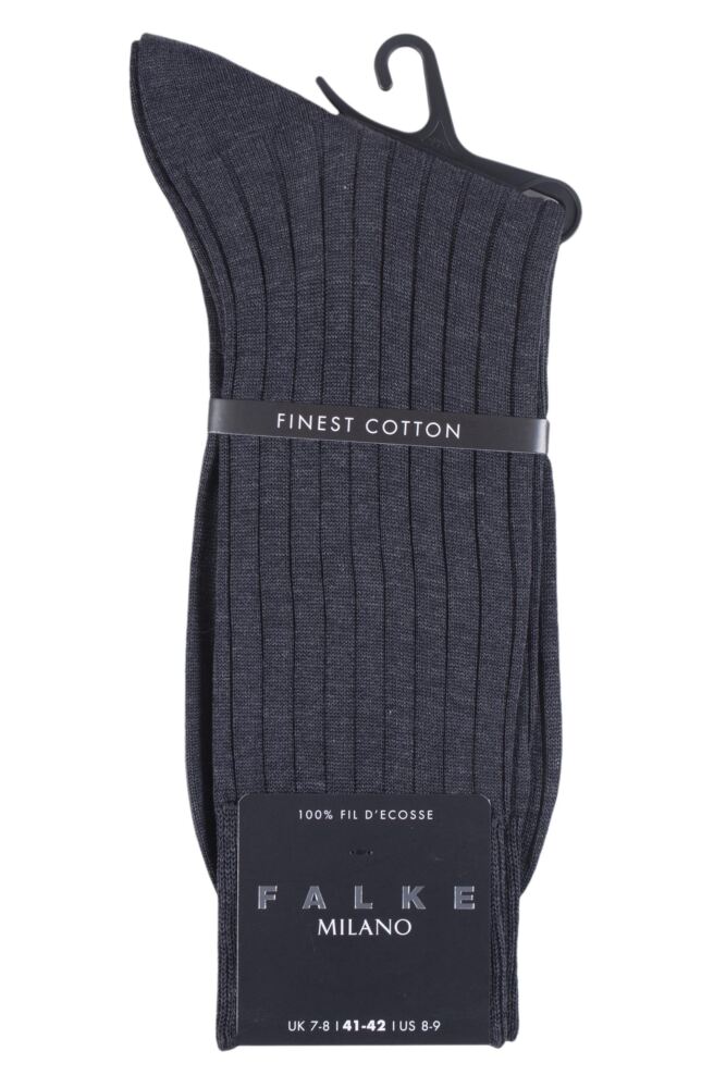 sockshop FALKEMens Cotton Milano Rib Socks