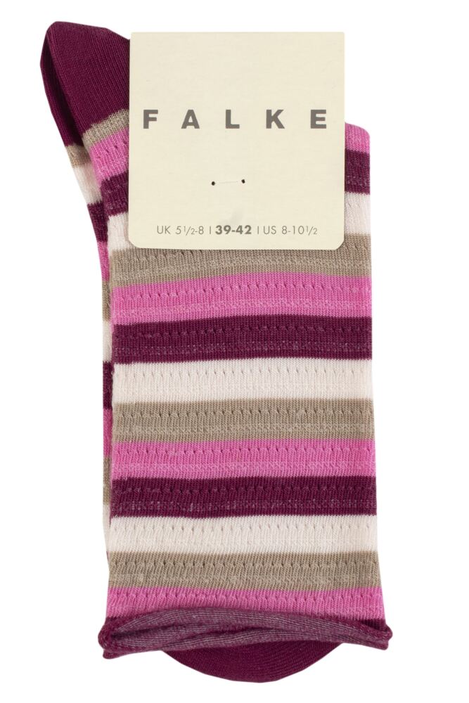 sockshop FALKEWomens Lyocell Dopamine Stripe Socks