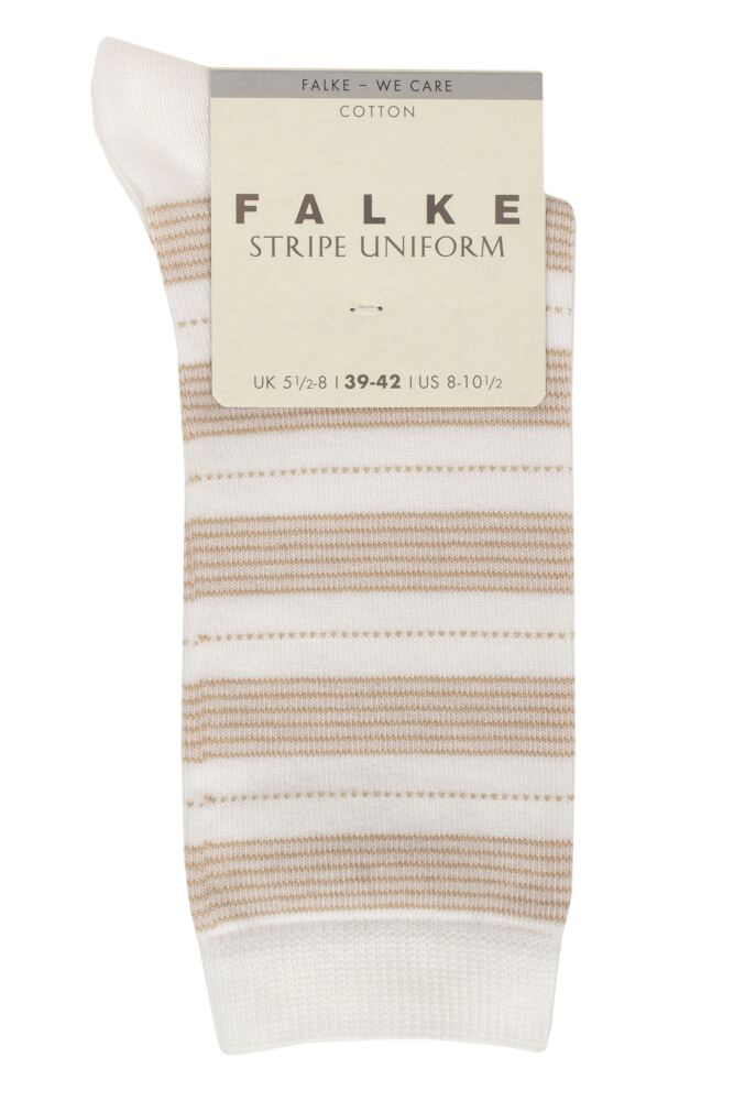 sockshop FALKEWomens Stripe Uniform Cotton Socks