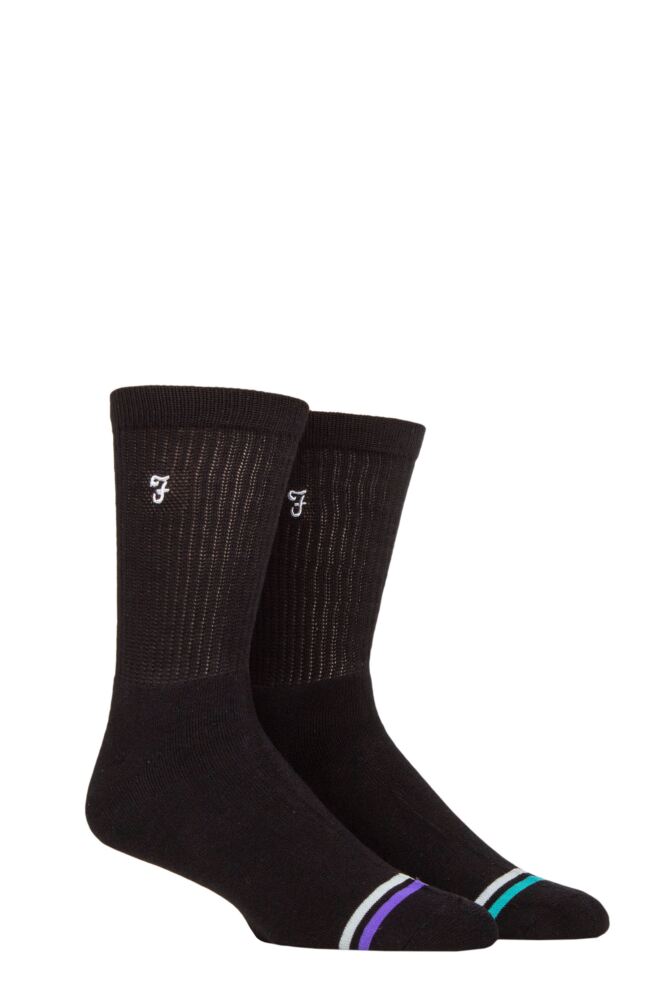 Sockshop FarahMens Bamboo Leisure Socks 2-Pair