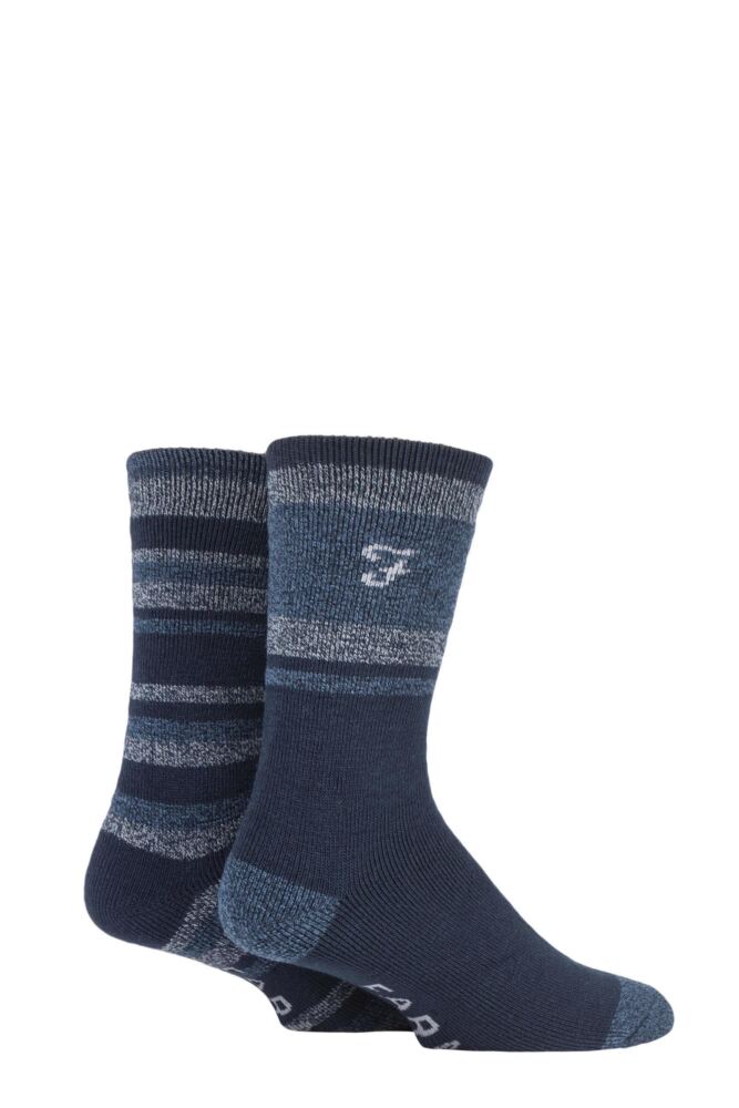 Sockshop FarahMens Brushed Inner Boot Socks 2-Pair