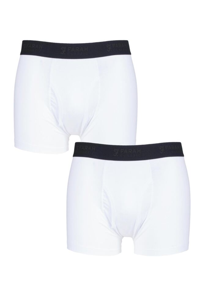 Sockshop FarahMens Cotton Plain Trunks 2-Pair