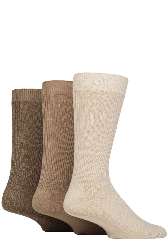 Sockshop GlenmuirMens Bamboo Leisure Socks 3-Pair