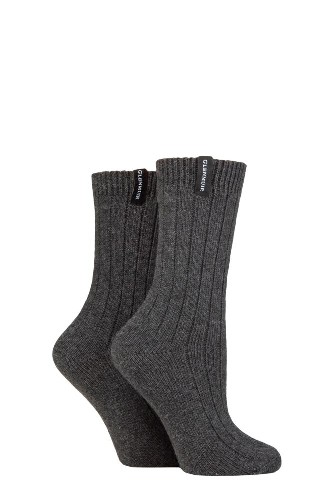 Sockshop GlenmuirWomens Classic Boot Socks 2-Pair