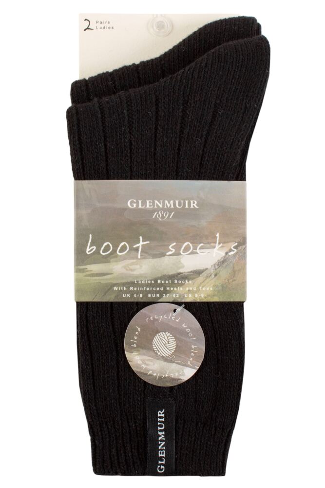 sockshop GlenmuirWomens Classic Boot Socks 2-Pair