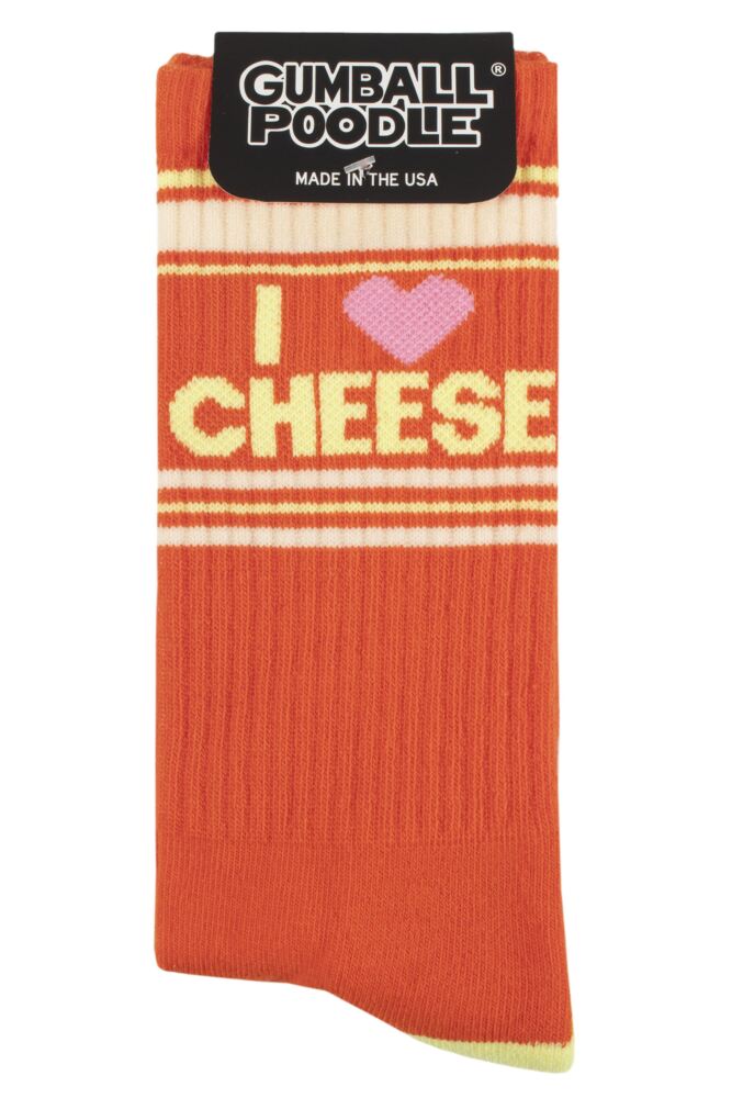 sockshop Gumball PoodleI Love Cheese Cotton Socks