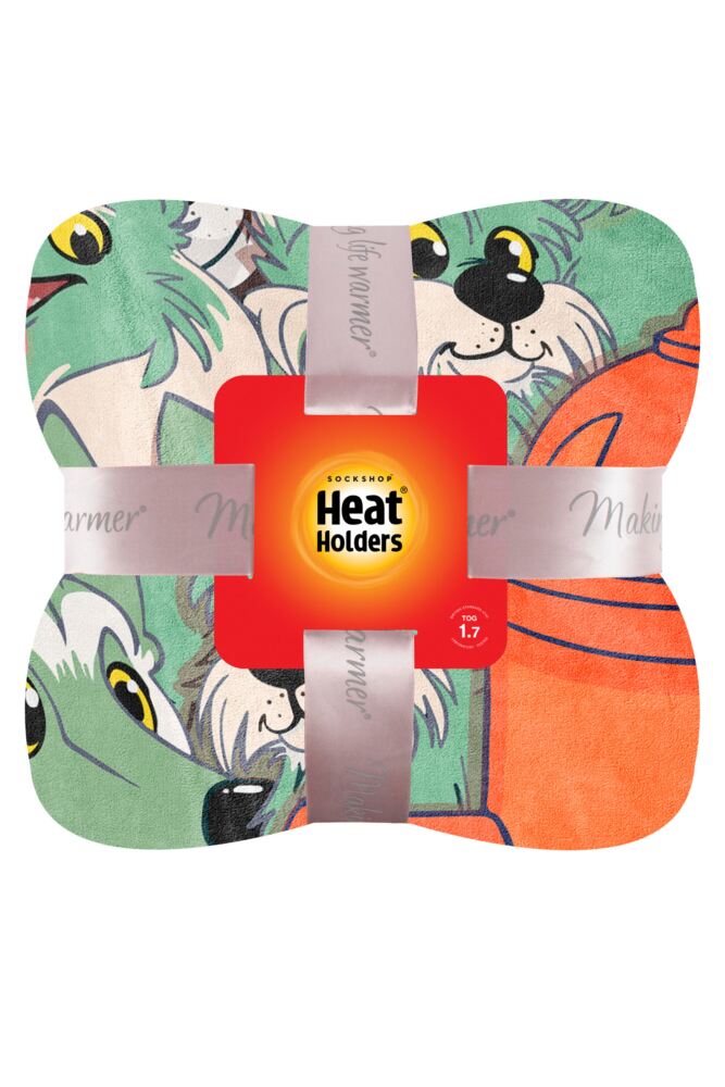 sockshop Heat Holders1.7 Tog Dog Pattern Blanket