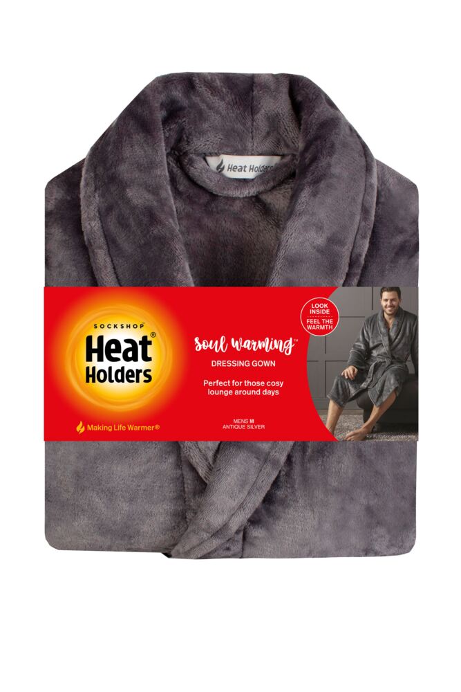 Sockshop Heat HoldersMens Fleece Dressing Gown
