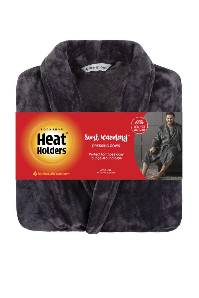 sockshop Heat HoldersMens Fleece Dressing Gown