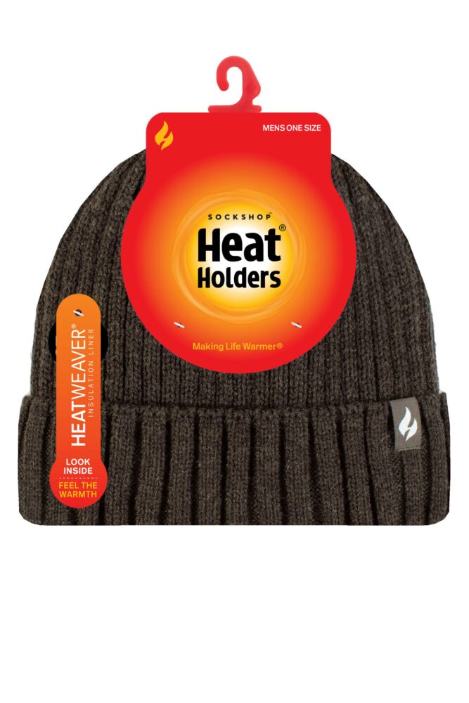 sockshop Heat HoldersMens Lawson Rib Turnover Hat