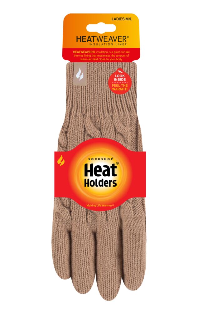 Sockshop Heat HoldersWomens Willow Cable Gloves