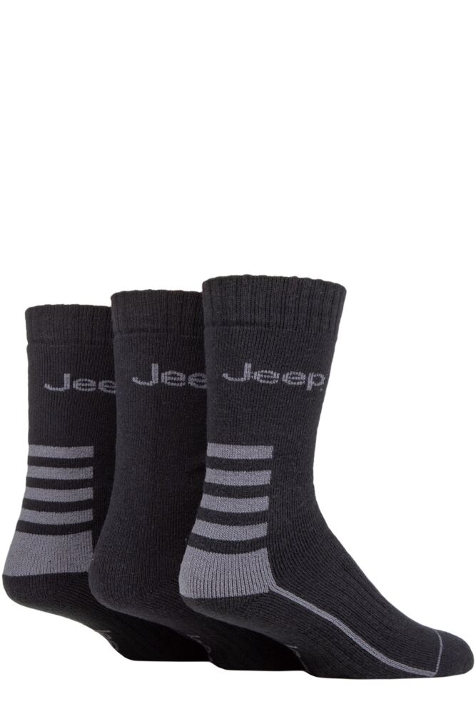 Sockshop JeepMens Cotton Blend Boot Socks 3-Pair