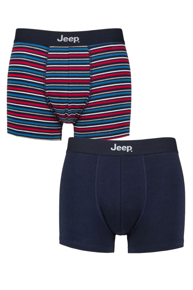Sockshop JeepMens Cotton Fitted Trunks 2-Pack