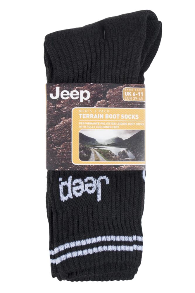 sockshop JeepMens Leisure Boot Socks 3-Pair