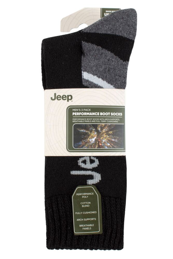 sockshop JeepMens Performance Boot Socks 3-Pair