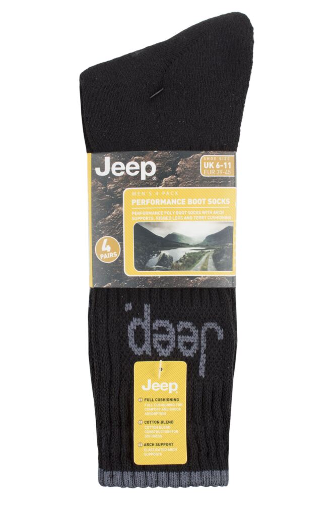 sockshop JeepMens Performance Boot Socks 4-Pair