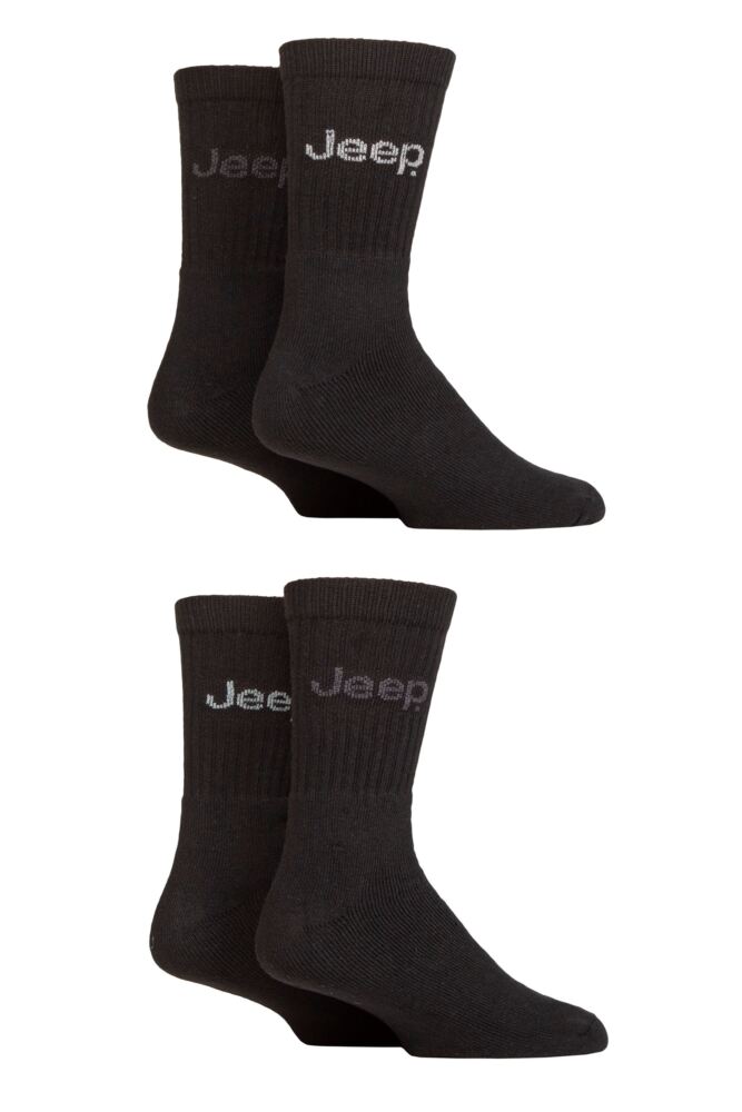 Sockshop JeepMens Plain Boot Socks 4-Pair
