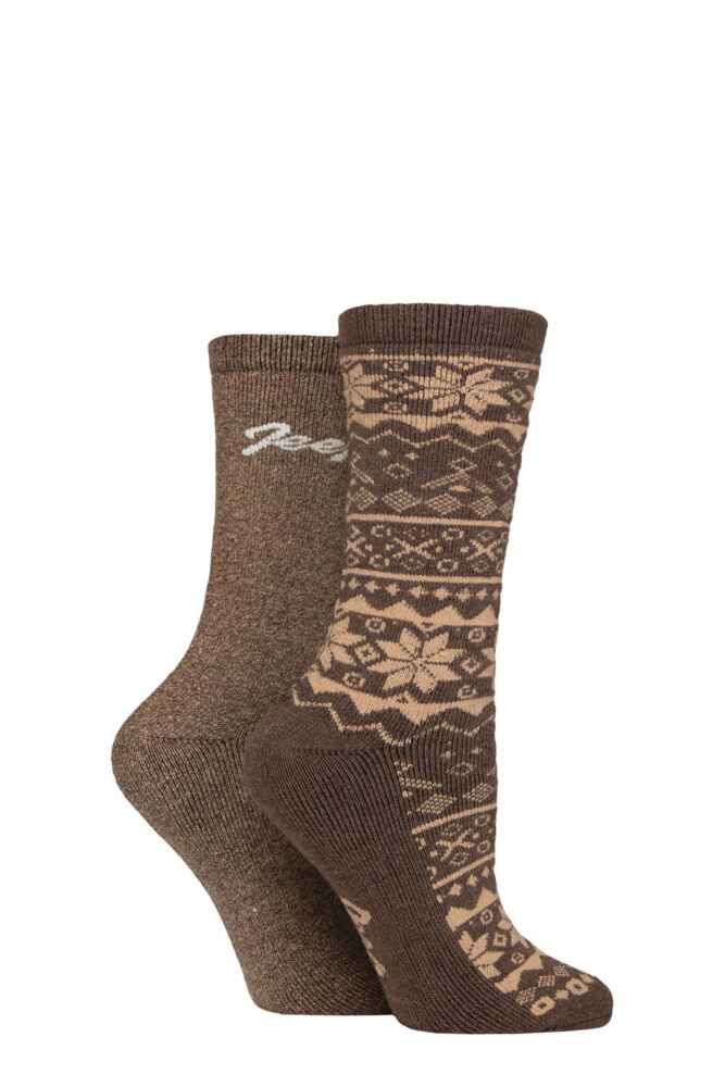 Sockshop JeepWomens Cotton Blend Boot Socks 2-Pair