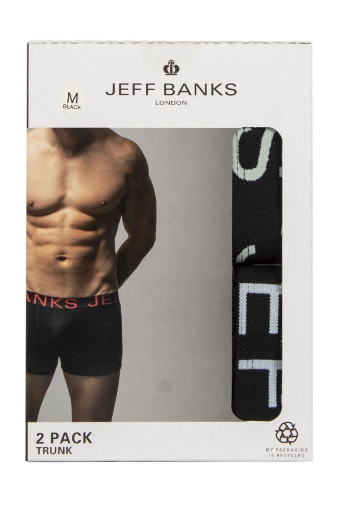 sockshop Jeff BanksMens Cotton Trunks 2-Pack