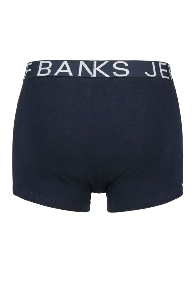 Sockshop Jeff BanksMens Plain Cotton Trunks 3-Pack