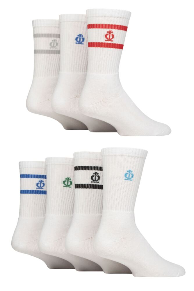 Sockshop Jeff BanksMens Sports Crew Socks – 7 Pair