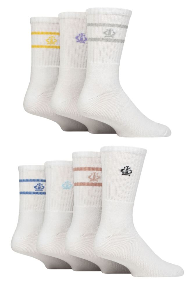 Sockshop Jeff BanksMens Sports Crew Socks – 7 Pair