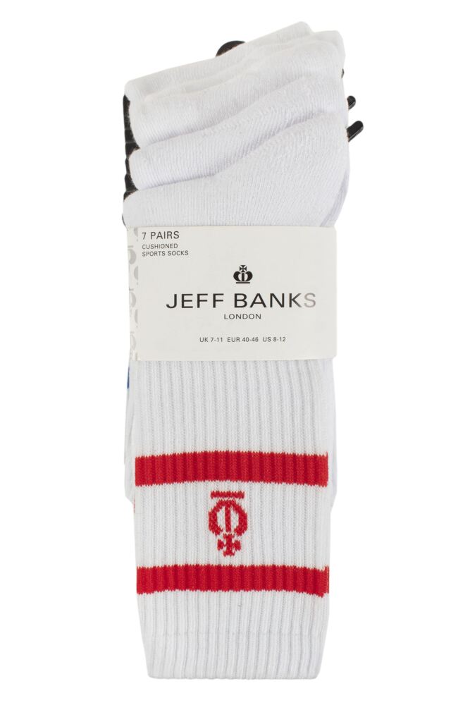 sockshop Jeff BanksMens Sports Crew Socks – 7 Pair