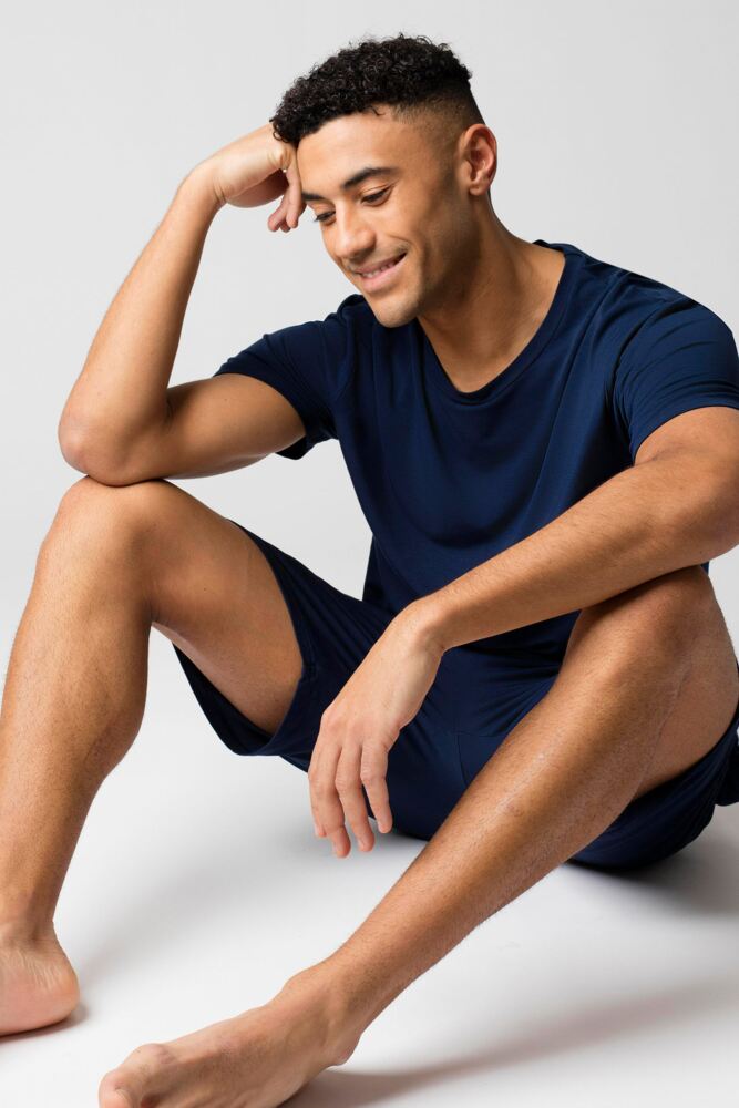 Sockshop Lazy PandaMens Bamboo Loungewear T-Shirt