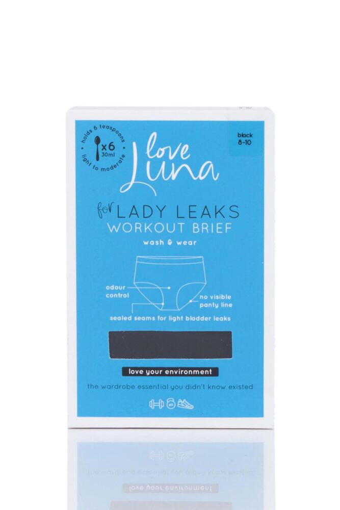 sockshop Love LunaWomens Lady Leaks Workout Briefs