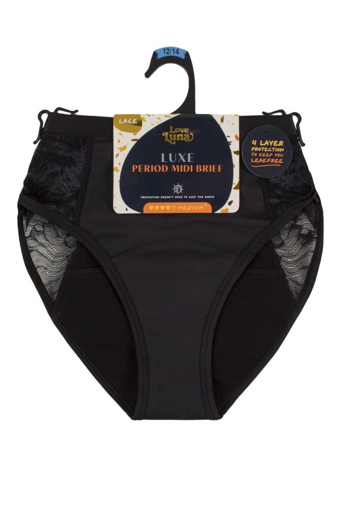 sockshop Love LunaWomens Luxe Lace Midi Briefs