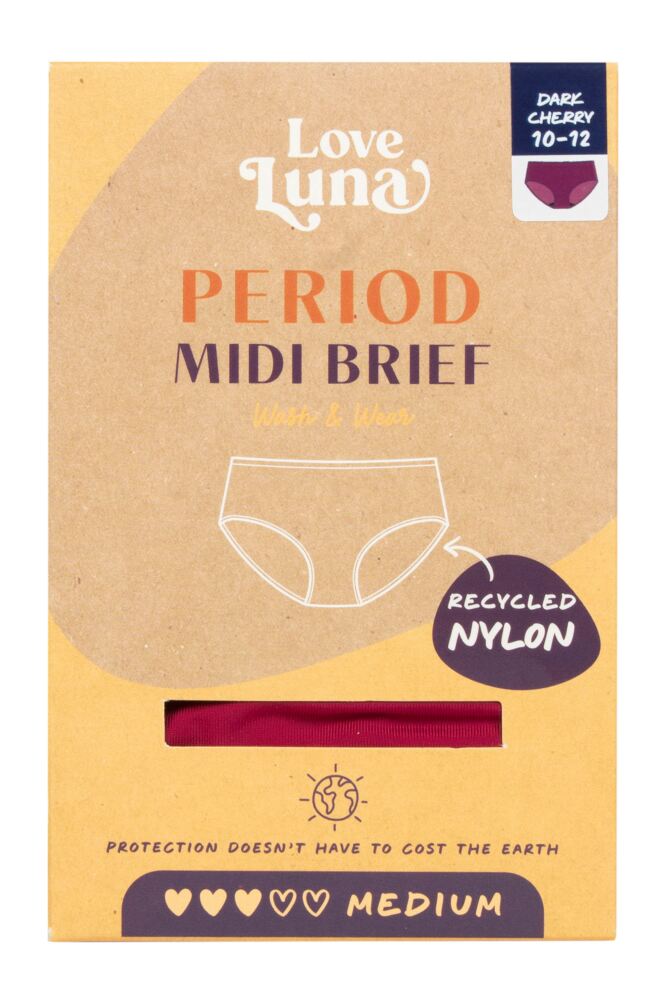 sockshop Love LunaWomens Period Midi Briefs