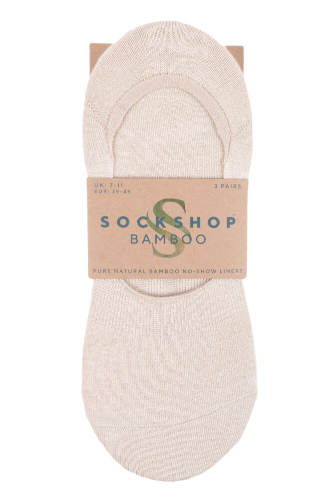 SOCKSHOP Mens Bamboo Fine Liners 3-Pair