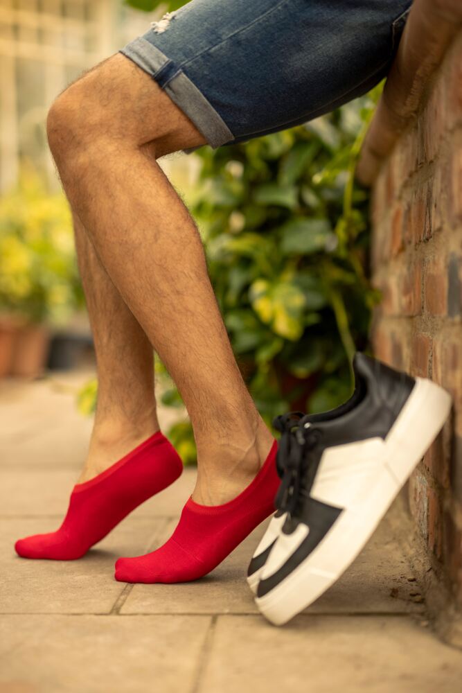 SOCKSHOP Mens Bamboo Plain Hi Cut Liners 3-Pair