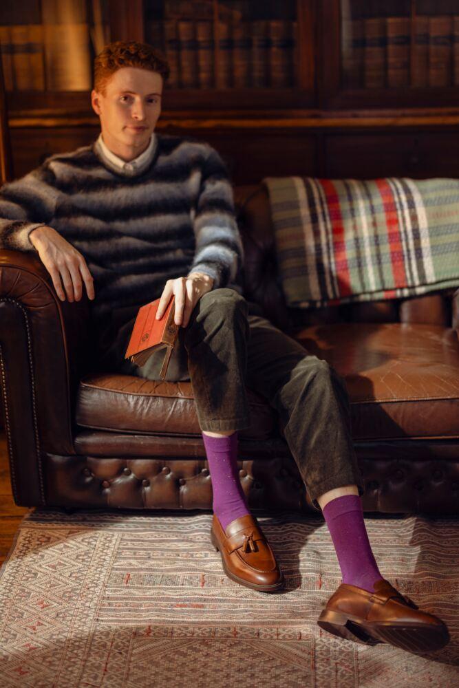 SOCKSHOP Mens Bamboo Speckled Socks 3-Pair