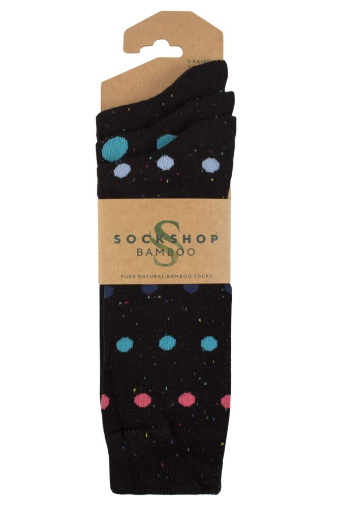 SOCKSHOP Mens Bamboo Speckled Socks 3-Pair