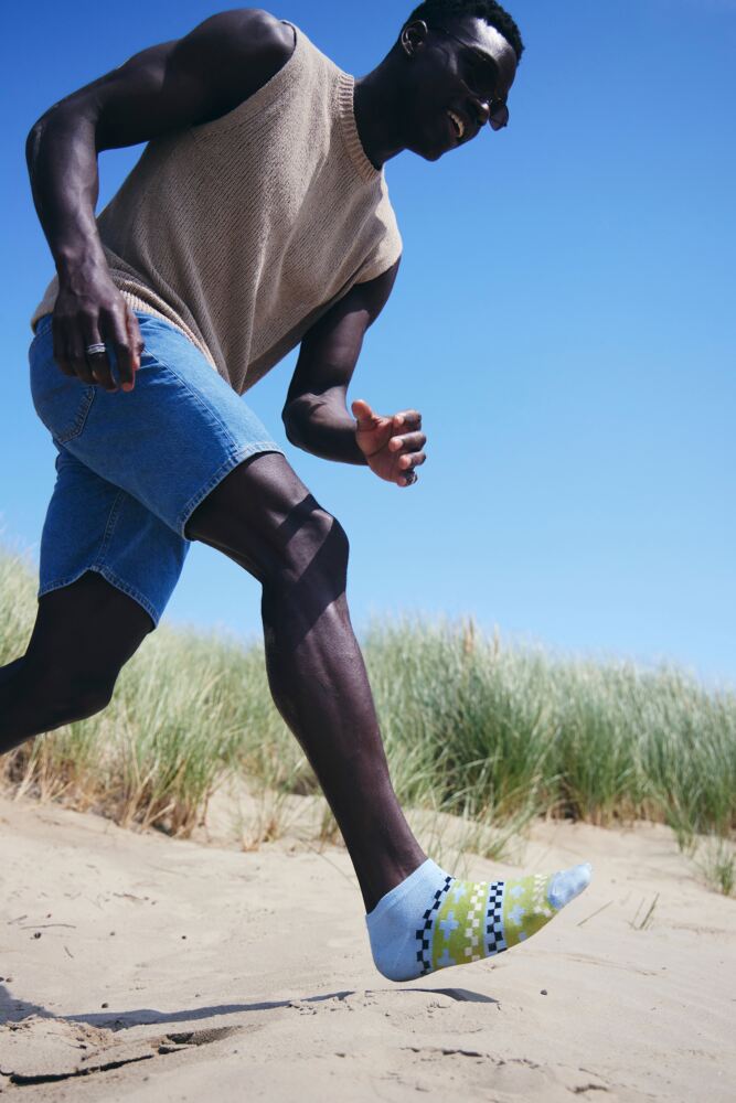 SOCKSHOP Mens Bamboo Speckled Trainer Socks 3-Pair