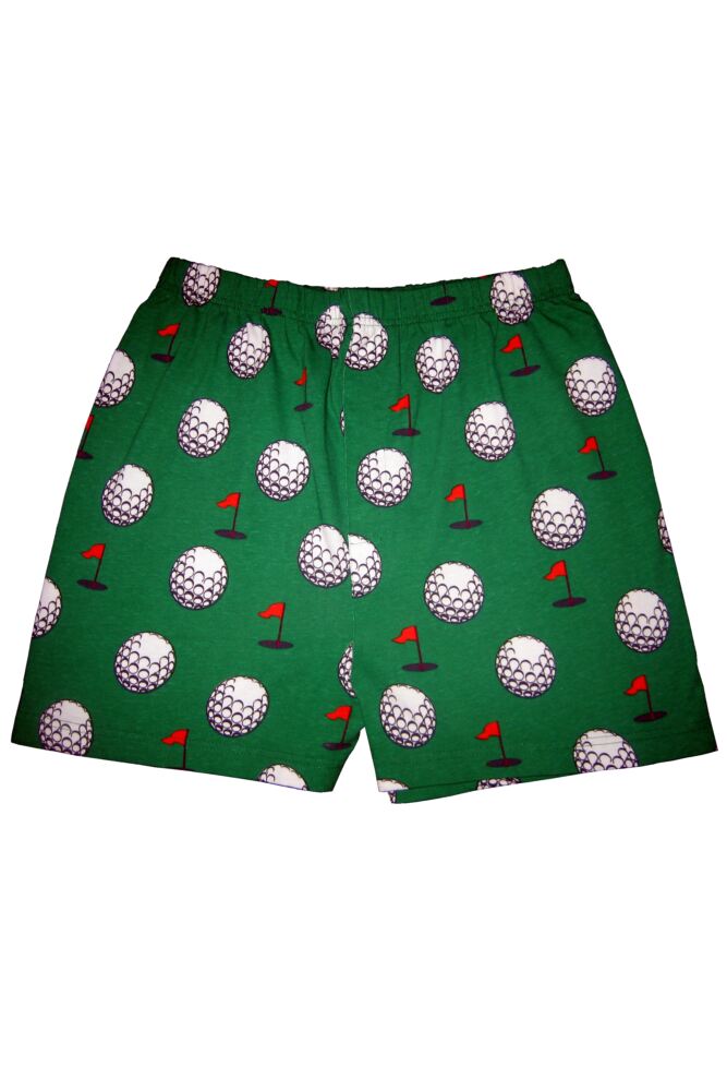 SOCKSHOP Mens Cotton Boxer Shorts In Golf Pattern
