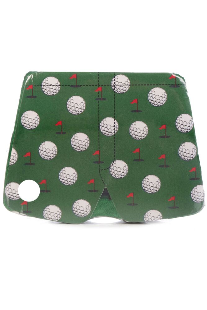 SOCKSHOP Mens Cotton Boxer Shorts in Golf Pattern