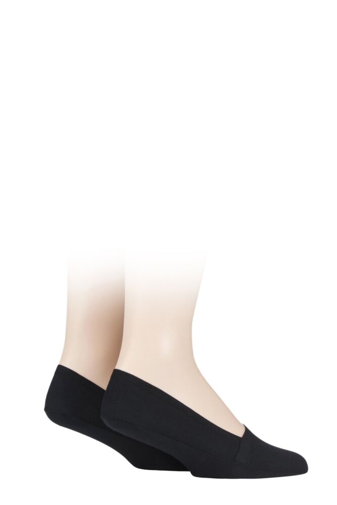 SOCKSHOP Mens Cotton Shoe Liners 2-Pair