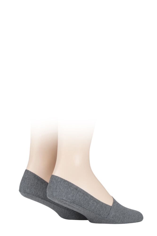 SOCKSHOP Mens Cotton Shoe Liners 2-Pair