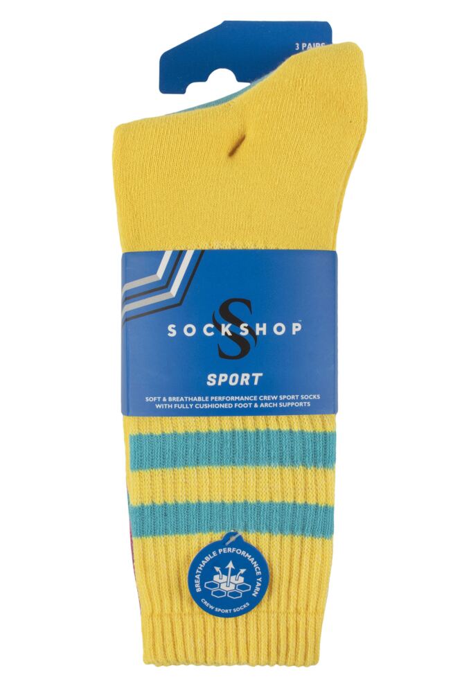 SOCKSHOP Mens Performance Leisure Socks 3-Pair